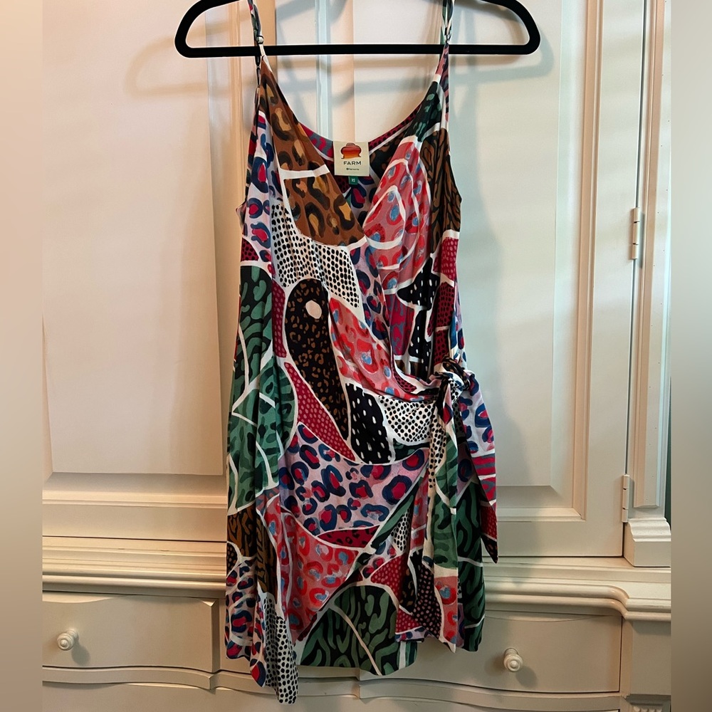 Farm Rio wrap mini dress